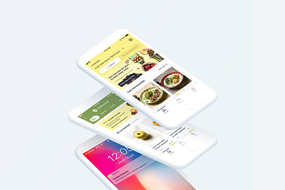 Frichti • App clean color design minimalism minimalist ui ux