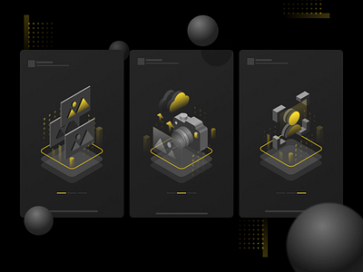 Isometric Illustrations icon illustration isometric ui vector