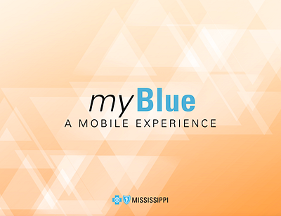 Award-winning myBlue Mobile App | (1 of 2) app app design comps mobile app mobile app design ui design ux design wireframes