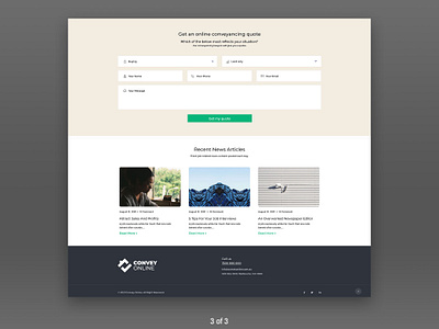 Convey Online. Landing Page - #UI #webdesign australia damontana digital design ui web design