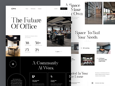 Co-Working Space Website. clean co working coworkers coworking coworking space landingpage layout minimal office office space orix place sajon typography web website website design whitespace work working