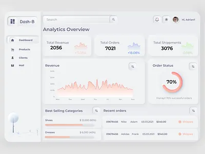 Dash-B app branding dashboard design iconography illustration minimal neuromorphic skeumorphic typeface ui ux