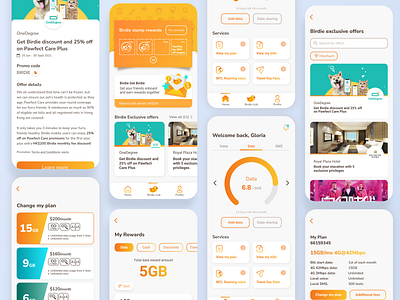 Mobile provider app UI design app app design dashboard ui figma flat gradient mobile ui ui design ui ux uidesign user experience user interface ux design
