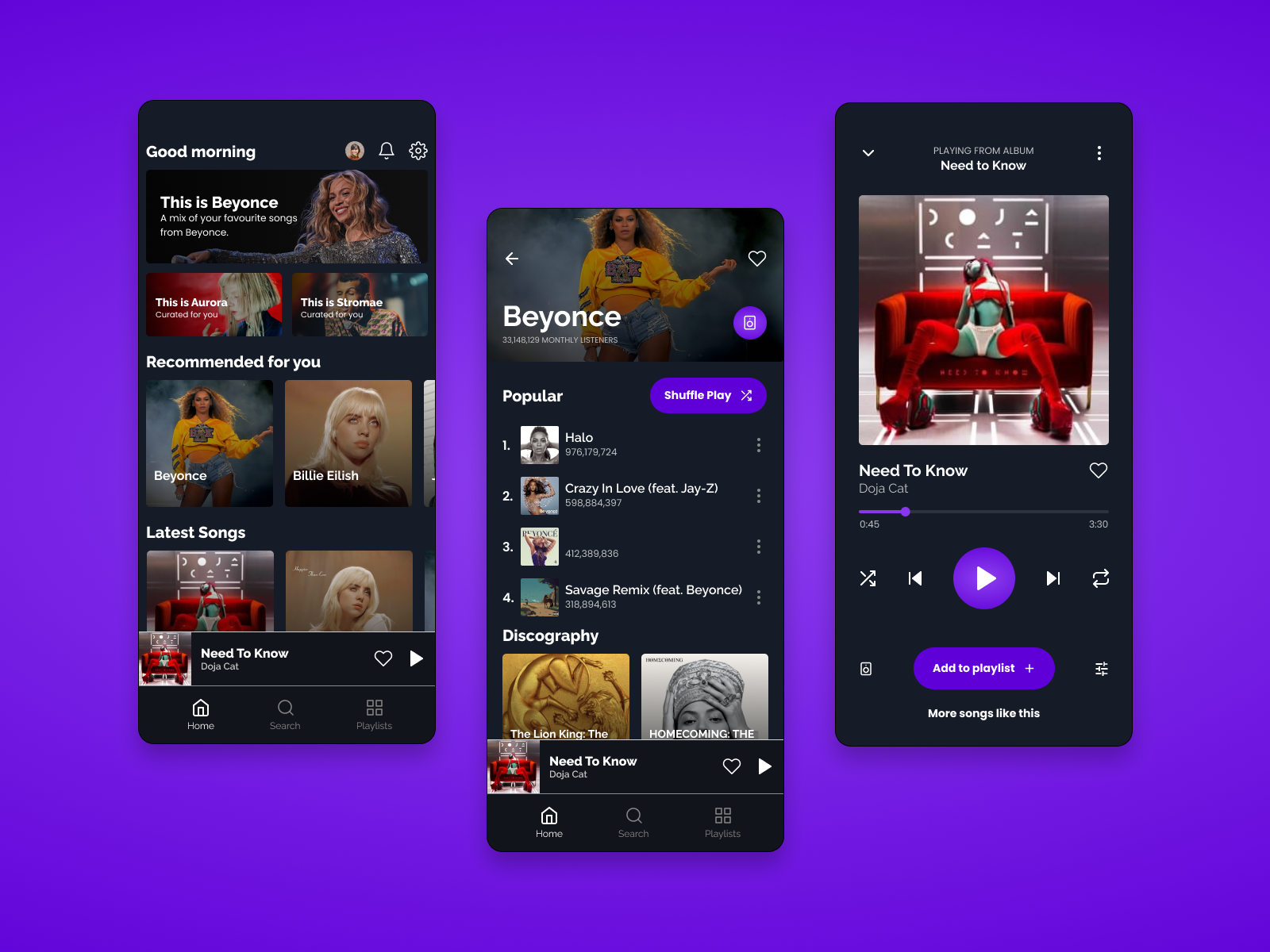 Example of Music Player App🎵