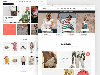 Shopper - minimal Store Website design business corporate creative ecommerce fashion figma furniture landing minimal modern shop store ui ux