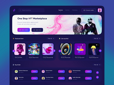 SangArt - NFT Marketplace artwork blockchain crypto crypto art dashboard digital art digital artwork logo marketplace nft nft dashboard nft platform nft web nft website online shop purple rare item sell item shopping app website