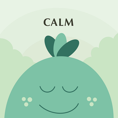 Calm daily design flat illustration illustrator procreate vector