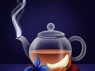 Soothing Animation for a TeaShop animation autumn bevarage delicious design food graphic design hygge illustration motion graphics shop soothing tea teapot vegetarian winter