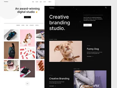 Themebau - modern & minimal corporate Template agency bootstrap business corporate creative figma gallery landing light marketing minimal modern portfolio studio ui ux