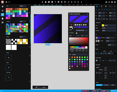 EasyLogic Studio - Fantastic Web Design Tool css editor gradient graphic design svg