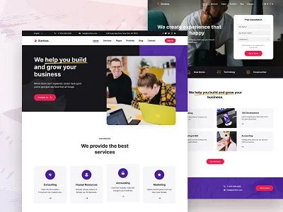 Startbox - creative & bright Business Template agency architecture blog bright business colorful corporate creative figma finance landing marketing minimal modern portfolio sowtware studio ui ux