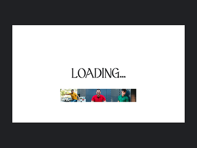 Loading Animation... animation clean design design elegant design figma minimal motion graphics website whitespace