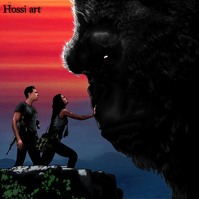 king kong digital art art artwork cartoonface design digitalart digitalpainting faceart graphic design illustration logo vectorart vectorface