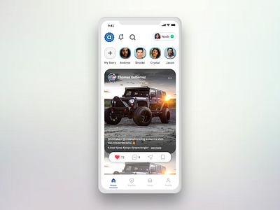 Social Media App Design clean design design insta revamp instagram instagram design instagram template minimal mobile app mobile app design mobile ui mobile ui design social app social media socialmedia ui ui ux