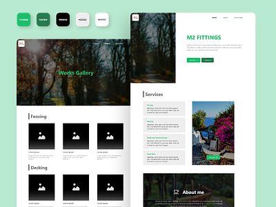 Landscape Business Website (Coded Also) gardening graphic design homepage landing page design landscaping prototype web design website
