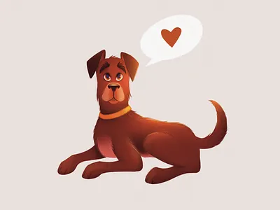 just a dog animals character children book illustration color cute design digital drawing dog illustration ipad drawing lighting personage picture book procreate puppy