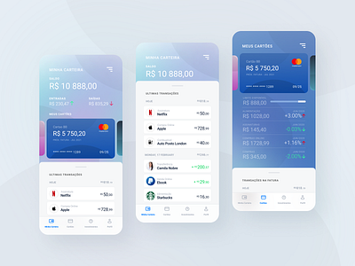 Personal Finance App app dailyui design finance fintech investment lucasloyola mobile mobile app mobile ui ui design user interface