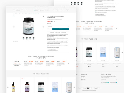 GPA Wholefoods Product Page clean design ecommerce fitness food healty modern online online shop online store sale shop shopping store web design webdesign