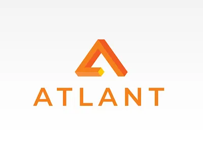 ATLANT Financial Services a anagram branding design flat geometric icon icons illustration logo logodesign monogram ui vector