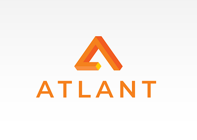 ATLANT Financial Services a anagram branding design flat geometric icon icons illustration logo logodesign monogram ui vector