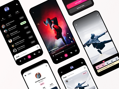 Live Show Concept App app design event live player tiktok ui uxui video