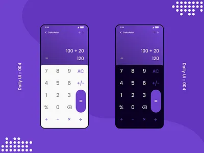 Daily UI #4 - Calculator