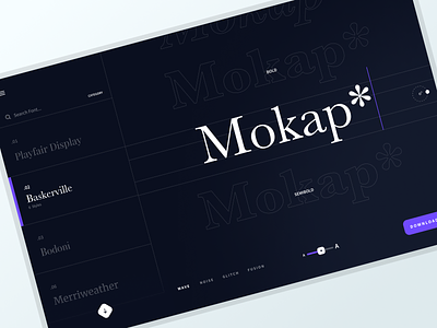 Customize your font app dashboard design font mobile ui uxui