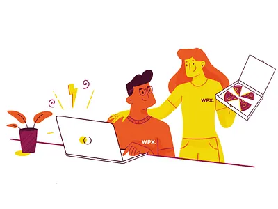 Friday Fun bold brand illustration branding character design characters digital illustration fourplus fun illustration pizza pizza friday procreate