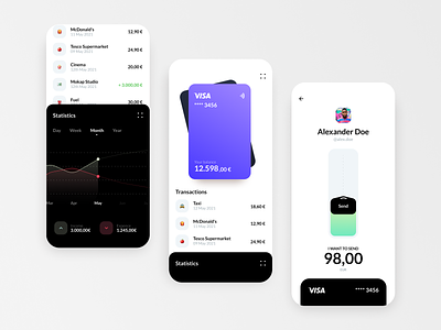 Wallet App Concept app bank design mobile payment ui uxui wallet