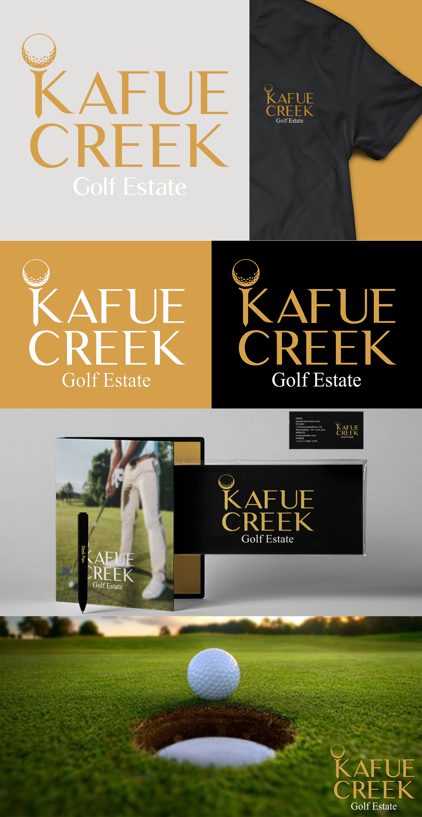 Example of Kafue Creek Golf Estate. Branding and Identity