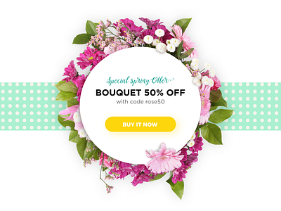 Special offer branding dailyui dailyuichallenge design flowers shop illustration special offer