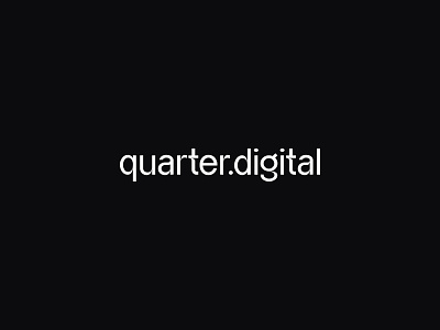 Quarter Digital - Web Design Studio Logo branding design designstudio graphic design logo logodesign typography vector webdesign webdesigner webdesignstudio