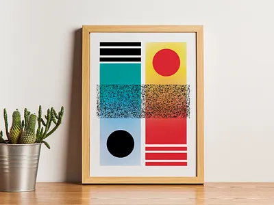 Geometric Terrain No 5 yin and yang