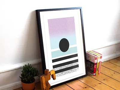 Geometric Terrain No 12 horizon noise ocean seascape texture