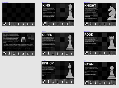 CHESS app black and white chess concept design illustration minimal nav ux web