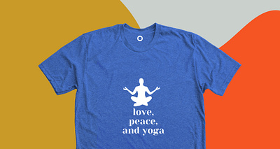 Love Peace and Yoga T-shirt calligraphy design graphic design hindi hinduism sanskrit tshirt typography yoga