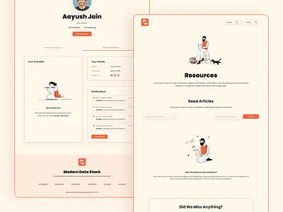 Modern Data Stack - Empty States cards colors data stack empty state empty states illustrations modern data stack