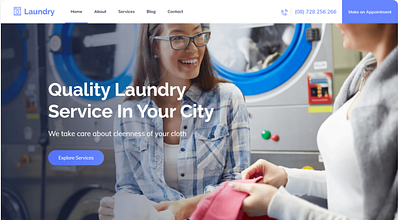 Laundary service website