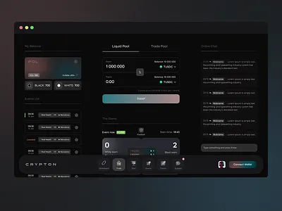 Crypto Dashboard administrator analysis application bet betting bitcoin crypto dash dashboard dashboard ui ethereum exchange interface panel swap web web panel