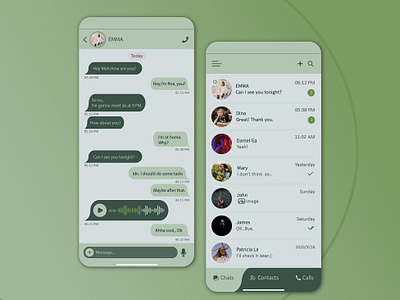 light messenger design app card chat design illustration interface light ui massage design messenger messenger design minimal minimalist mobile mobile app mobile app concept mobile app design mobile ui task typography uiux