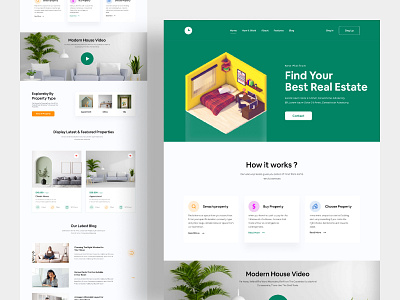 Real Estate Landing Page 👇 branding clean ui clean website design home rent home rent landing page house rent landingpage minimal property property website real estate realestate ui uiux webdesign website