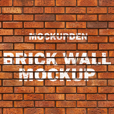 Free Brick Wall Mockup PSD Template