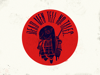 Dead Men Tell No Tales art asian design fashion fight flat graphic design illustration japan ninja samurai t shirt tshirt