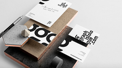 Le Graphistologue Branding brand branding design identity illustration logo mockup mockupcloud psd showcase stationery template