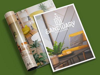 the Sanctuary branding catalog flyer graphic design instagram logo paper bag stickers the sanctuary
