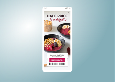 Daily UI :: 061 (Redeem Coupon) daily100challenge dailyui dailyuichallenge redeem coupon ui uidesign