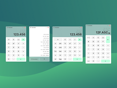 Calculator @ the unnamed OS design illustration ui vector