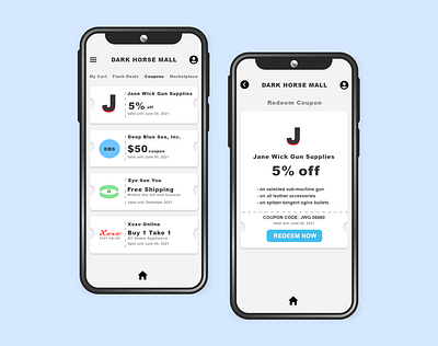 Daily UI #61 "Redeem Coupon" adobe xd app design minimal ui