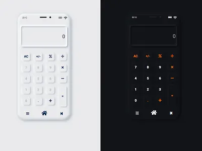 Calculator Neumorphism Effect UI Design calculator calculator html css neomorphism neumorphism neumorphism ui ui web design web designer