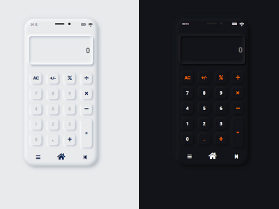 Calculator Neumorphism Effect UI Design calculator calculator html css neomorphism neumorphism neumorphism ui ui web design web designer